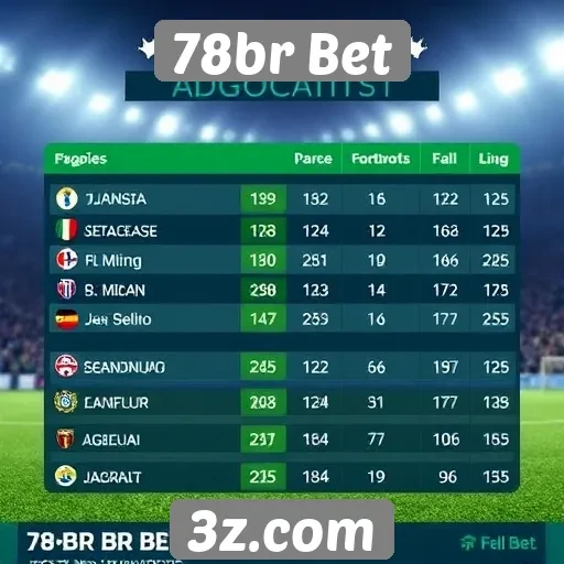 Estatísticas de jogadores no 78br Bet